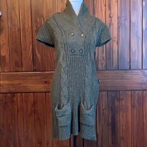 Ruff Hewn Olive sweater dress with 2 front pockets